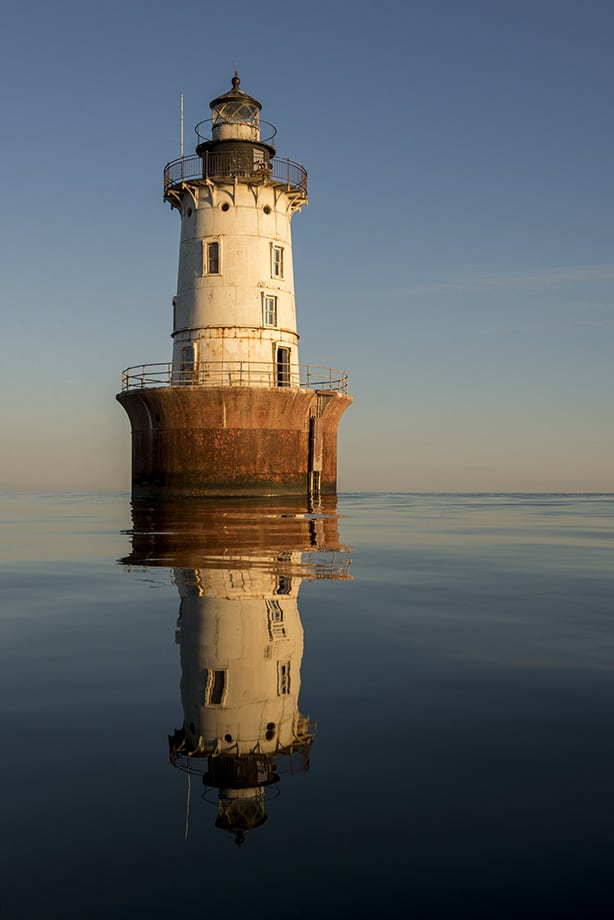 Hoopers Island Oyster Light Reflection